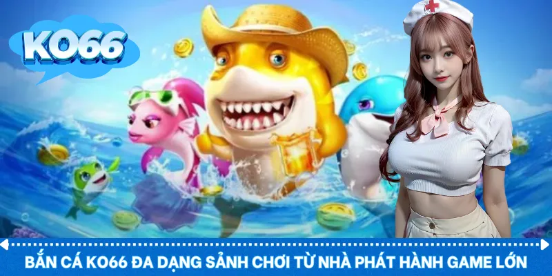 Bắn cá KO66 đa dạng sảnh chơi từ nhà phát hành game lớn