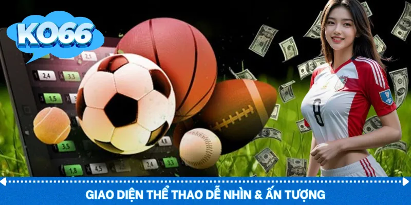 Giao diện thể thao dễ nhìn & ấn tượng
