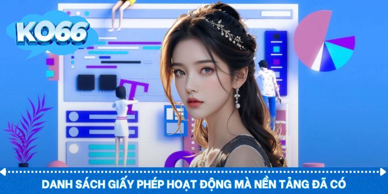 Những giấy phép hoạt động mà KO66 sở hữu hiện nay